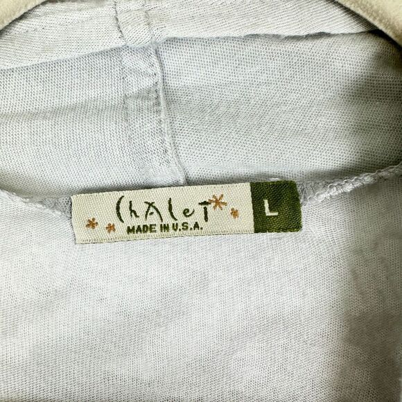 Chalet Lightweight Cardigan Jacket Size Large Lagenlook Cinch Tie Waist Pockets - Picture 7 of 8